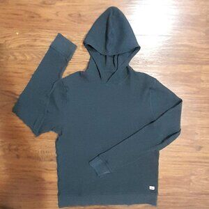 Vuori Waffle Hoodie Hoodie Medium Gray Pullover Training Performance